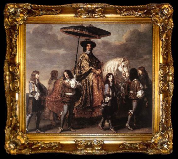 framed  LE BRUN, Charles Chancellor Sguier at the Entry of Louis XIV into Paris in 1660 sg, ta009-2